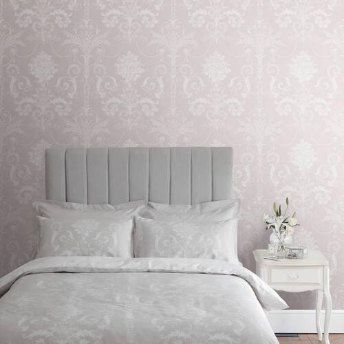 Vliestapete Josette Amethyst - Flieder, Basics, Papier/Kunststoff (52/1000cm)