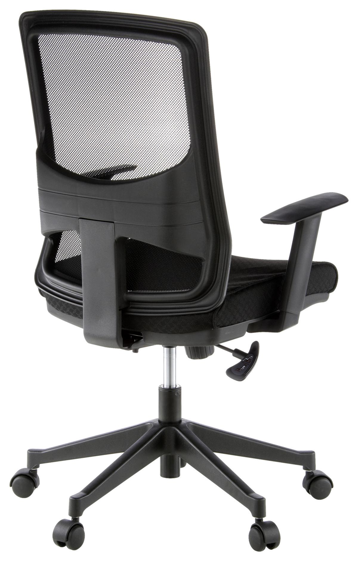 Drehstuhl Lavita Schwarz - Schwarz, MODERN, Kunststoff/Textil (57/113/44cm) - MID.YOU