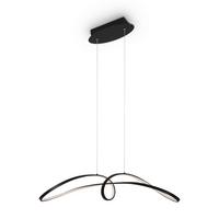 Pendelleuchte Curve - Schwarz, Trend, Metall (93/23/29cm) - MAYTONI