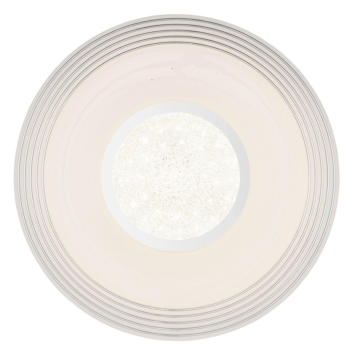 Led-deckenleuchte 41293-24 - Klar/Chromfarben, Design, Kunststoff/Metall (39/8,3cm) - Globo