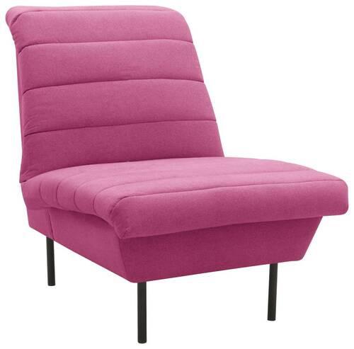 Sessel Looks Ix - Schwarz/Rosa, Design, Textil (72/92/103cm) - LOOKS by W.Joop