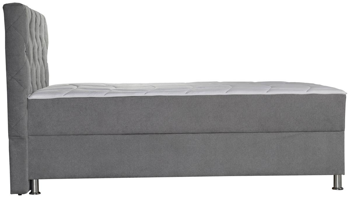 Box-ágy Black Diamond - szürke, Design, textil (120/200cm) - Modern Living