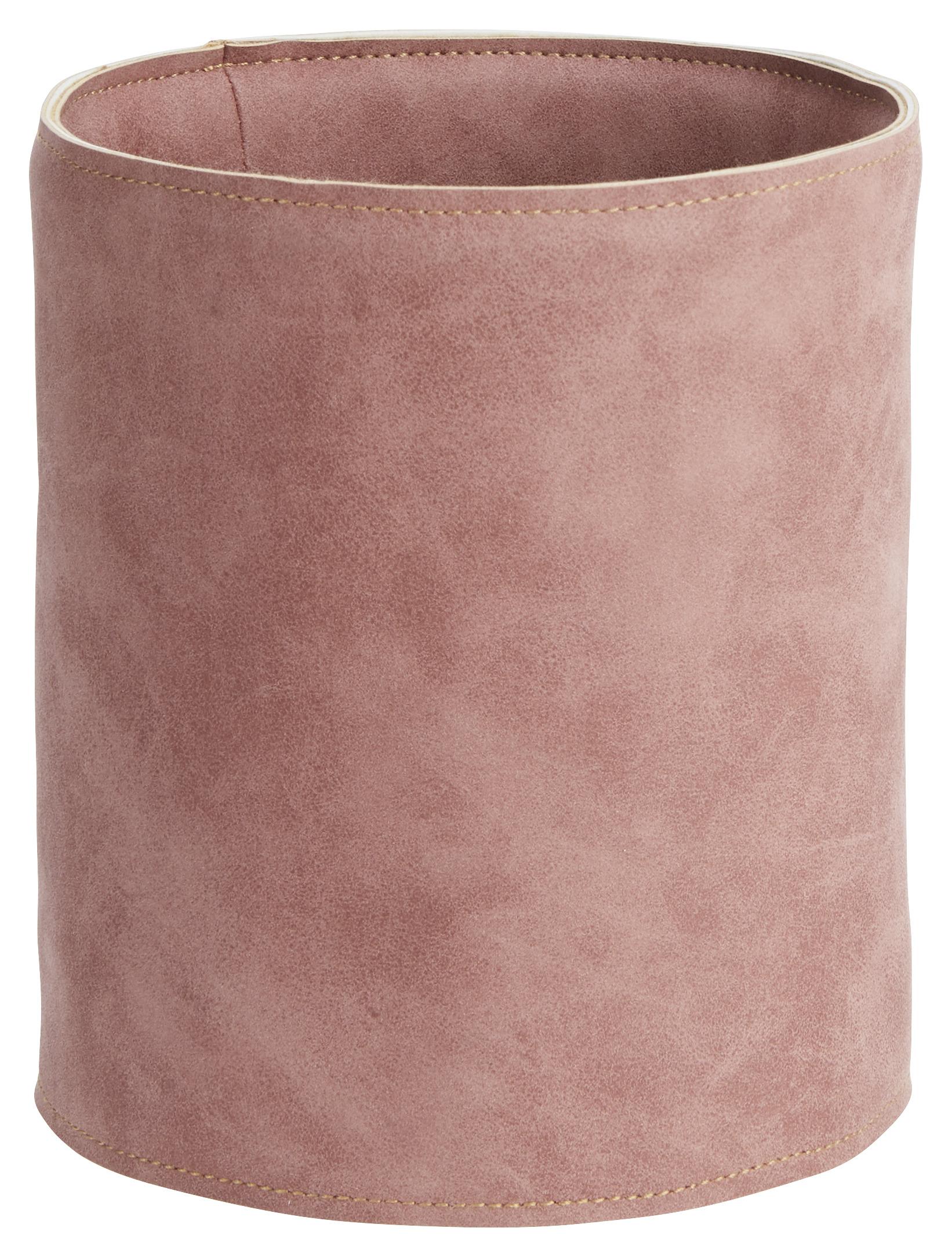 Obal Na Květináč Mette - M - starorůžová, textil/plast (13,5/16cm) - Modern Living