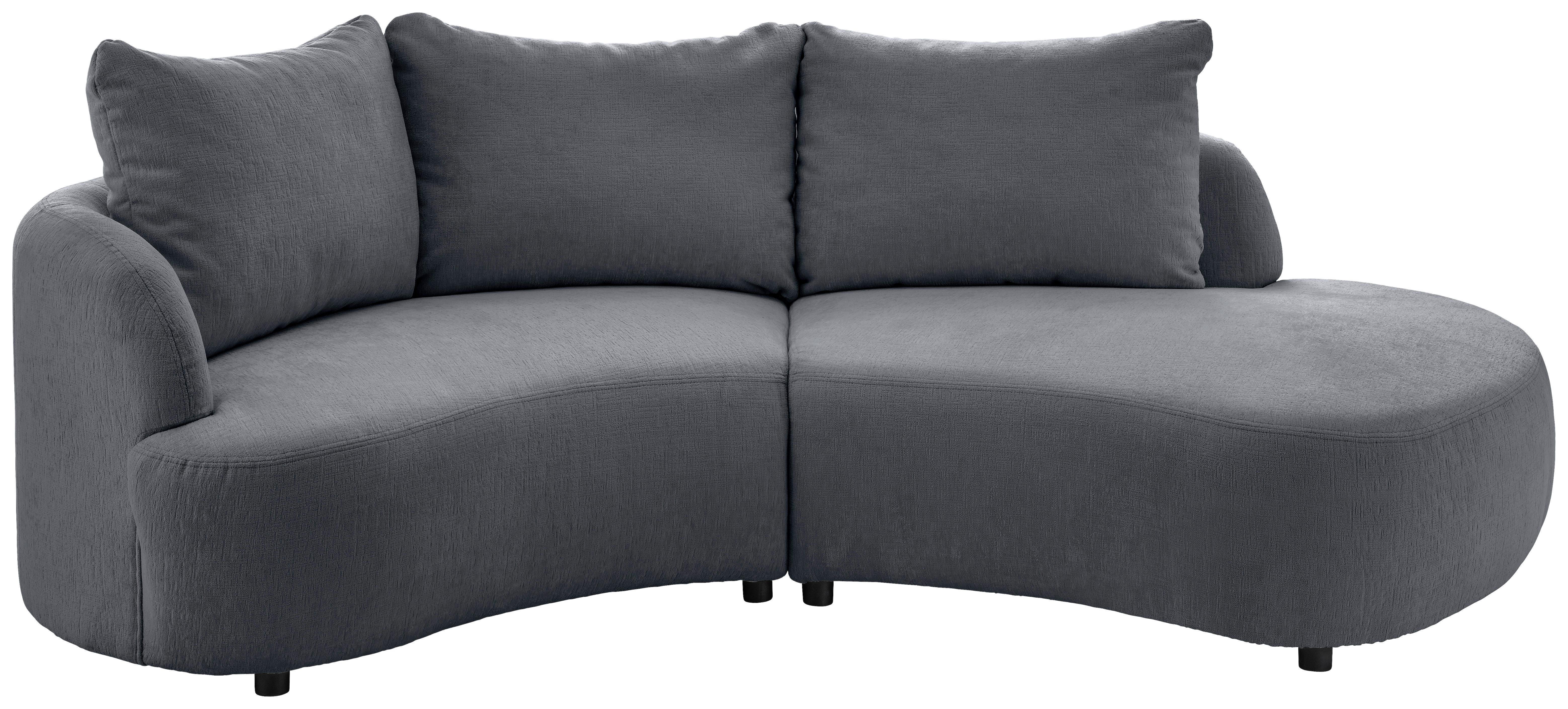 Ecksofa Doppo, Anthrazit S: 139x250 cm - Anthrazit/Schwarz, MODERN, Textil (139/250cm) - Livetastic