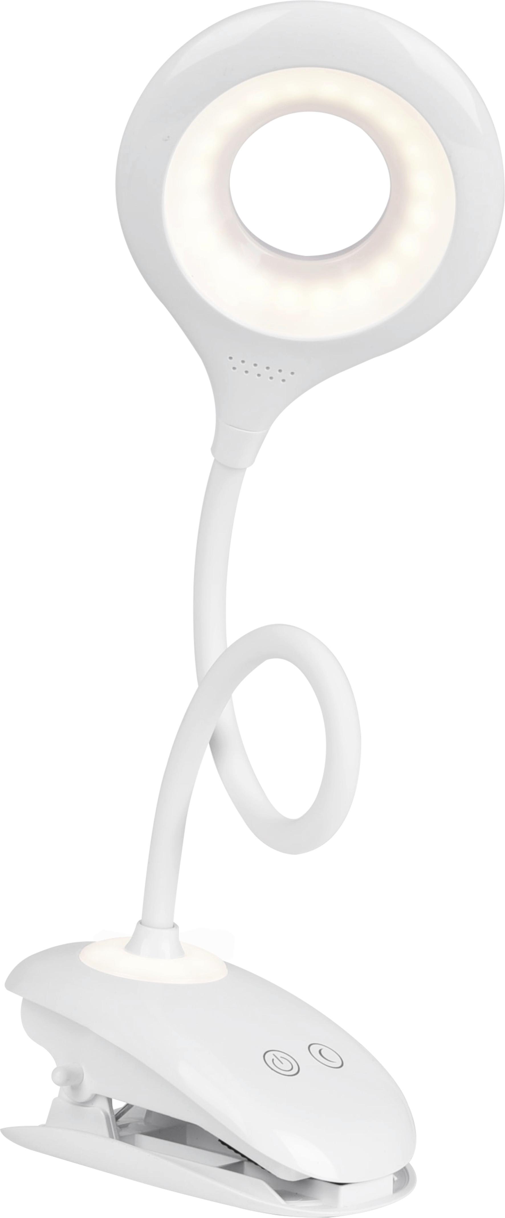 Lampa na písací stôl Luli - biela, Romantik / Landhaus, plast (11/12/42cm) - Modern Living