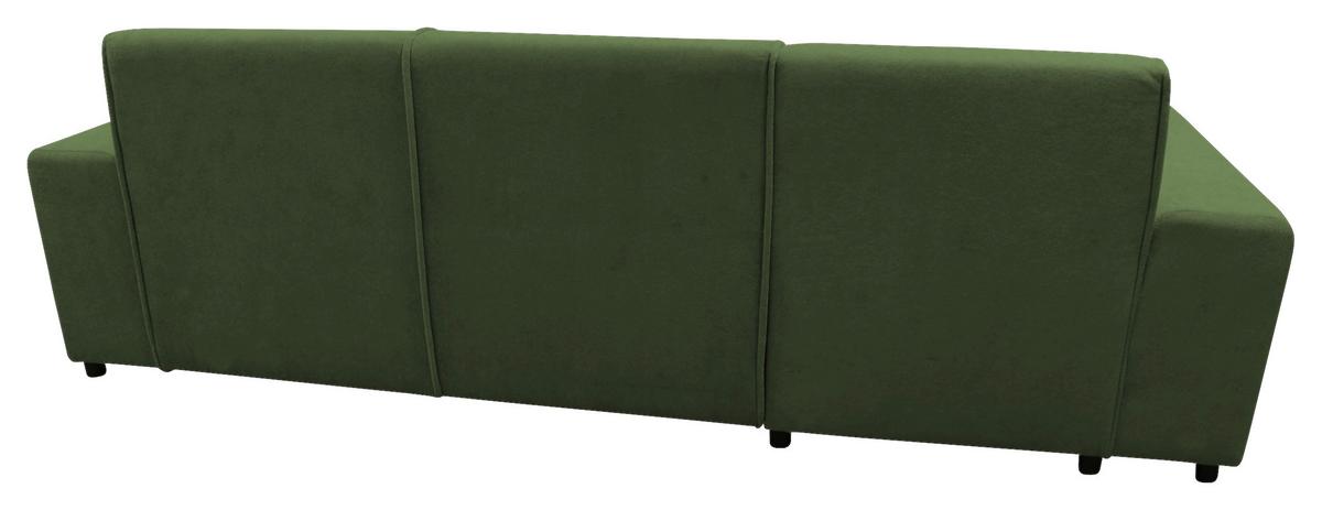 Ecksofa Classic Grün 175x270 cm - Schwarz/Grün, Design, Textil (175/270cm) - MID.YOU