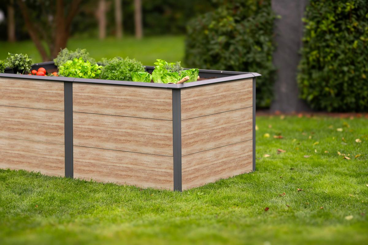 Hochbeet Primus-Multi XL - Lärchefarben, KONVENTIONELL, Metall (100/200/77cm)