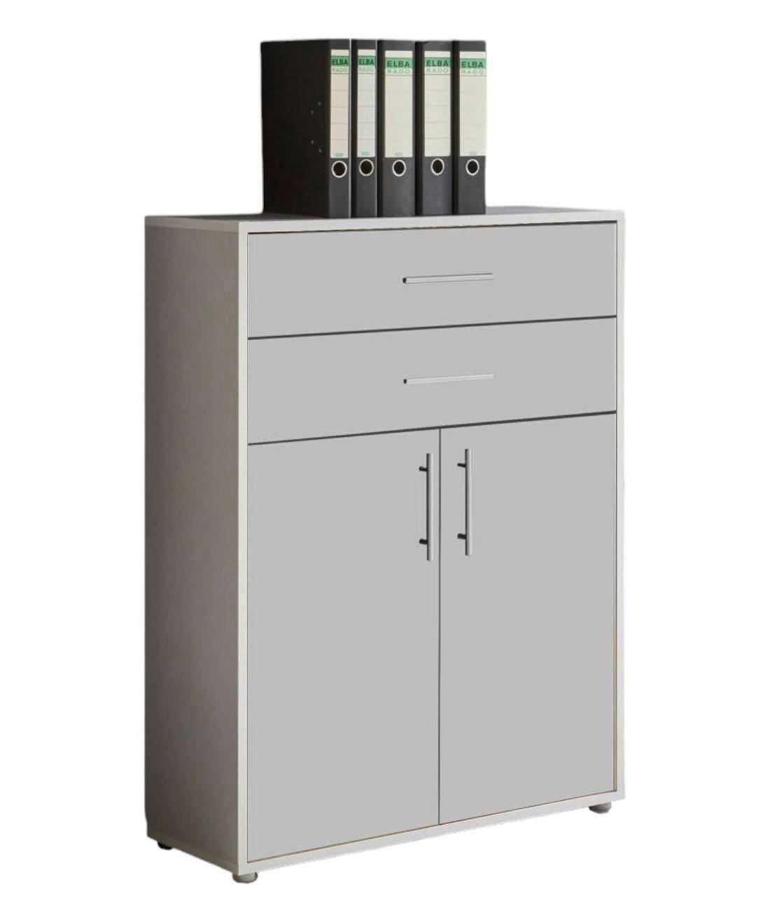AKTENSCHRANK OFFICE EDITION - Hellgrau, LIFESTYLE, Holzwerkstoff (84,4/113,6/33cm) - MID.YOU