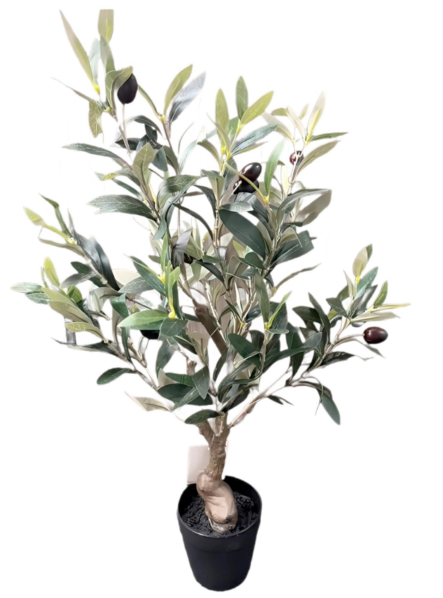 Olivenbaum Höhe ca. 60 cm - Dunkelgrün, MODERN, Kunststoff (60cm)