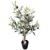 Olivenbaum Höhe ca. 60 cm - Dunkelgrün, MODERN, Kunststoff (60cm)