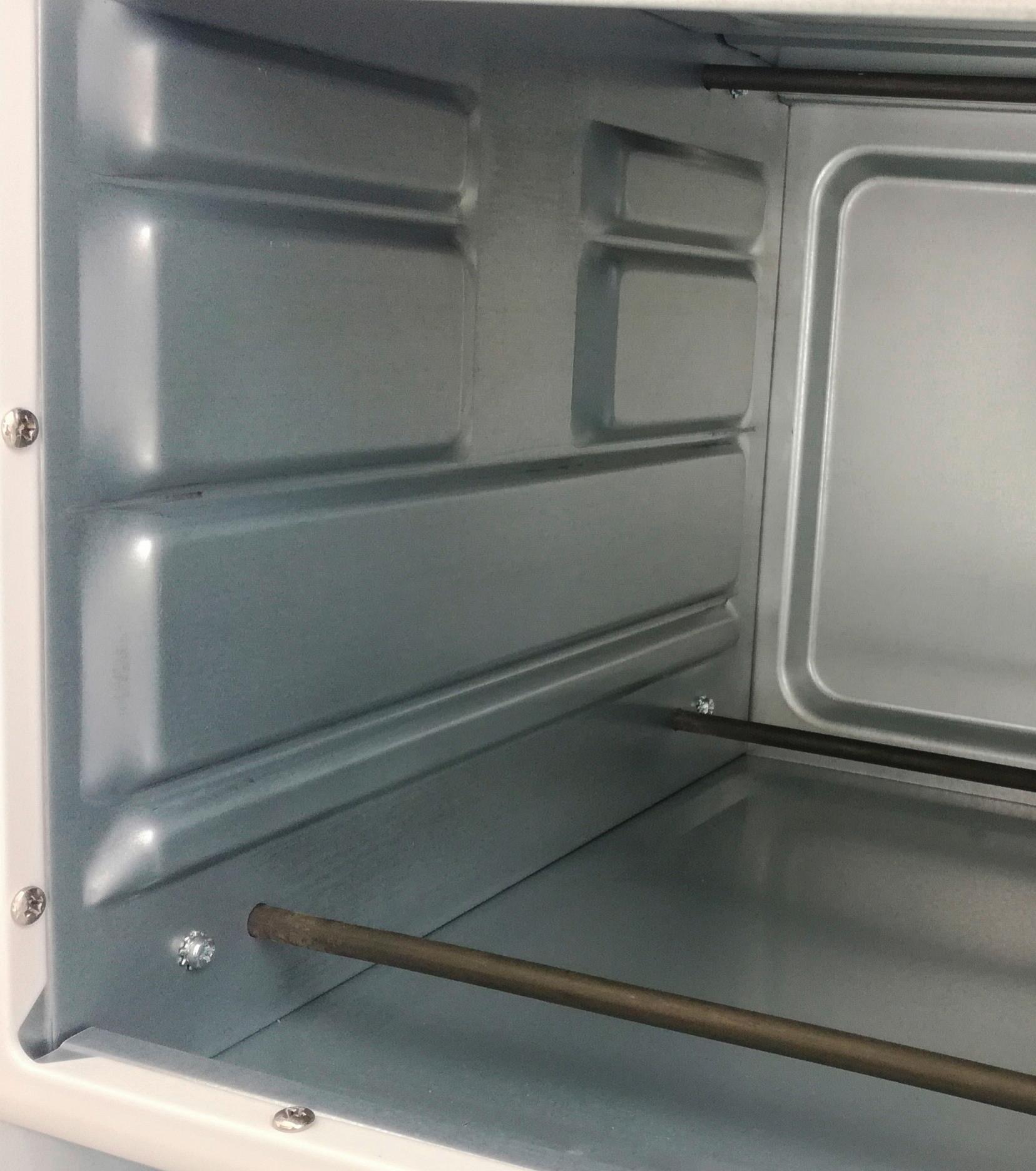 Mini-Backofen Kk 3200 Schwarz 3200 W mit Kochplatte - Schwarz, Trend, Glas/Kunststoff (53/32/43cm) - Silva Homeline