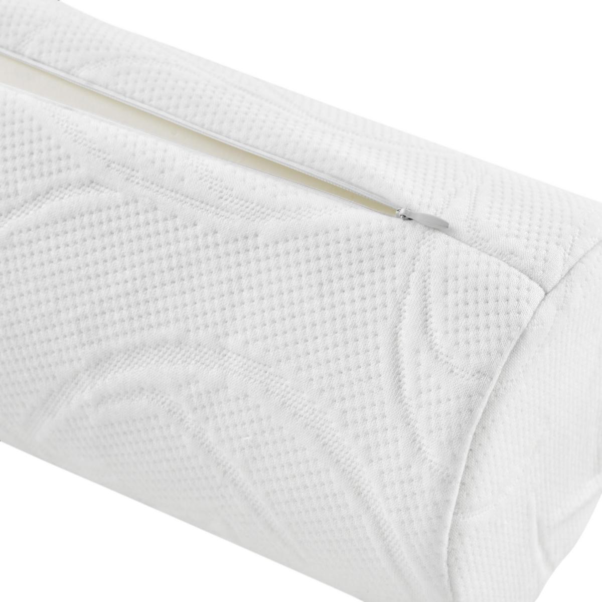 VÁLCOVÝ ANATOMICKÝ POLŠTÁŘ Visco, 15/40 cm - bílá, textil (15/40cm) - Nadana