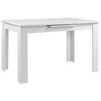 Esstisch Birmingham 80a - Weiß, MODERN, Holzwerkstoff (125-165/80/75cm) - MID.YOU