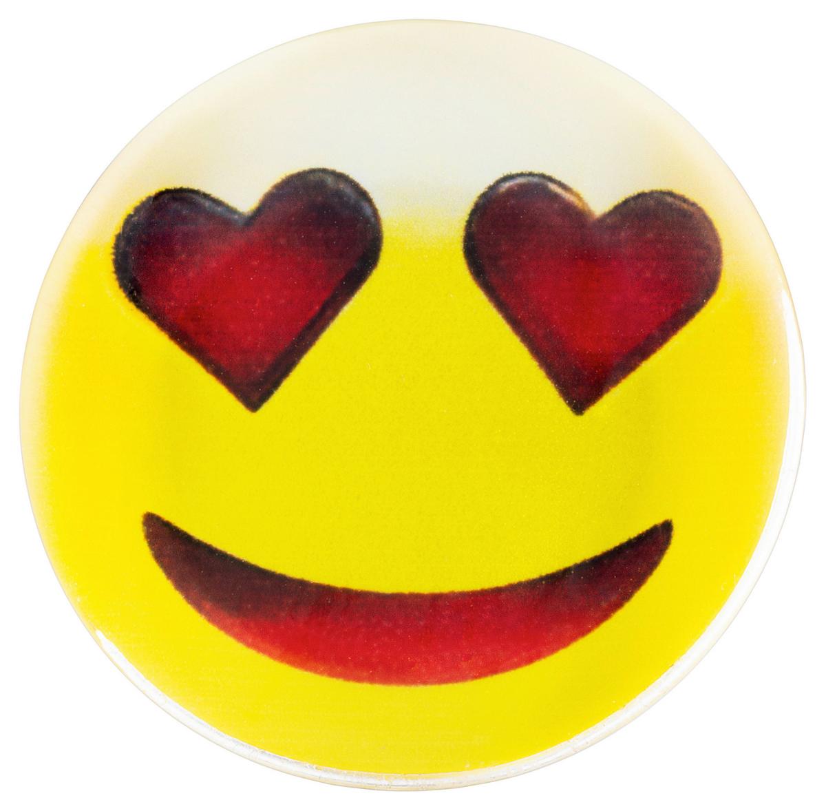 KÜHLSCHRANKMAGNET FINN - Gelb/Multicolor, Basics, Glas (4cm) - Ondega