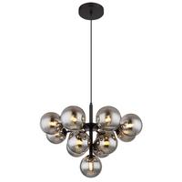 Függőlámpa 56143-13 - fekete, Design, Üveg/fém (56/120cm) - Globo