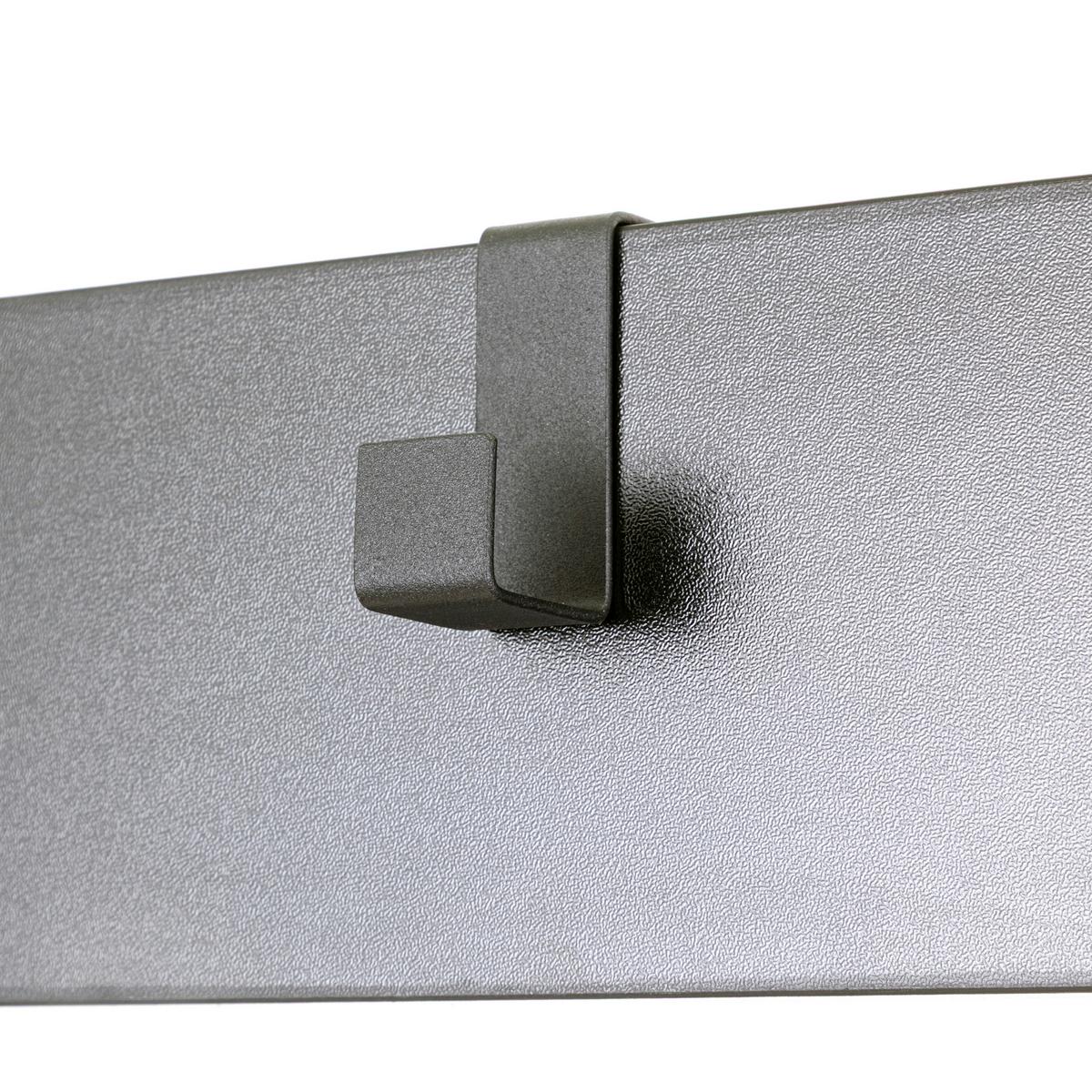 GARDEROBE Schwarz B: 98cm - Schwarz, Design, Glas/Holzwerkstoff (98/185/36cm) - MID.YOU