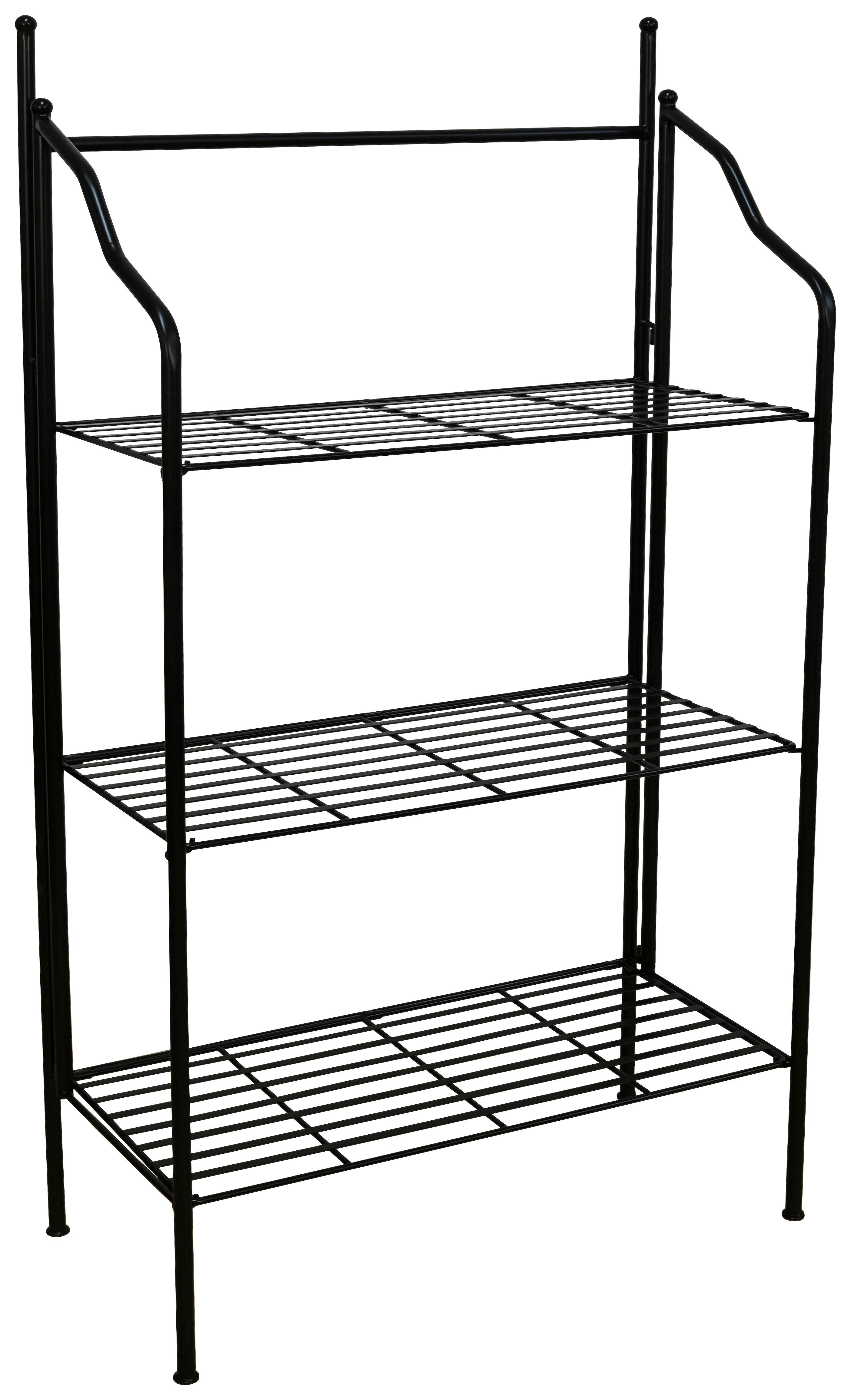 Regal Nadim Schwarz B: 55 Cm - Schwarz, Trend, Metall (55/26/110cm)