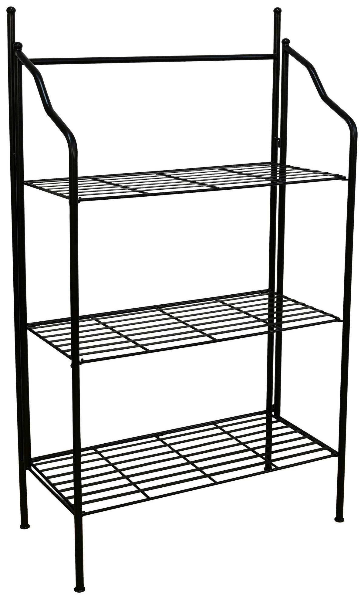 Regal Nadim Schwarz B: 55 Cm - Schwarz, Trend, Metall (55/26/110cm)