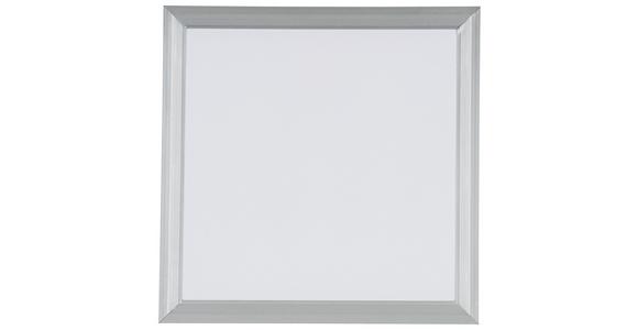 LED-Deckenleuchte Severin - Silberfarben/Weiß, MODERN, Kunststoff/Metall (30/30/5,5cm) - Luca Bessoni