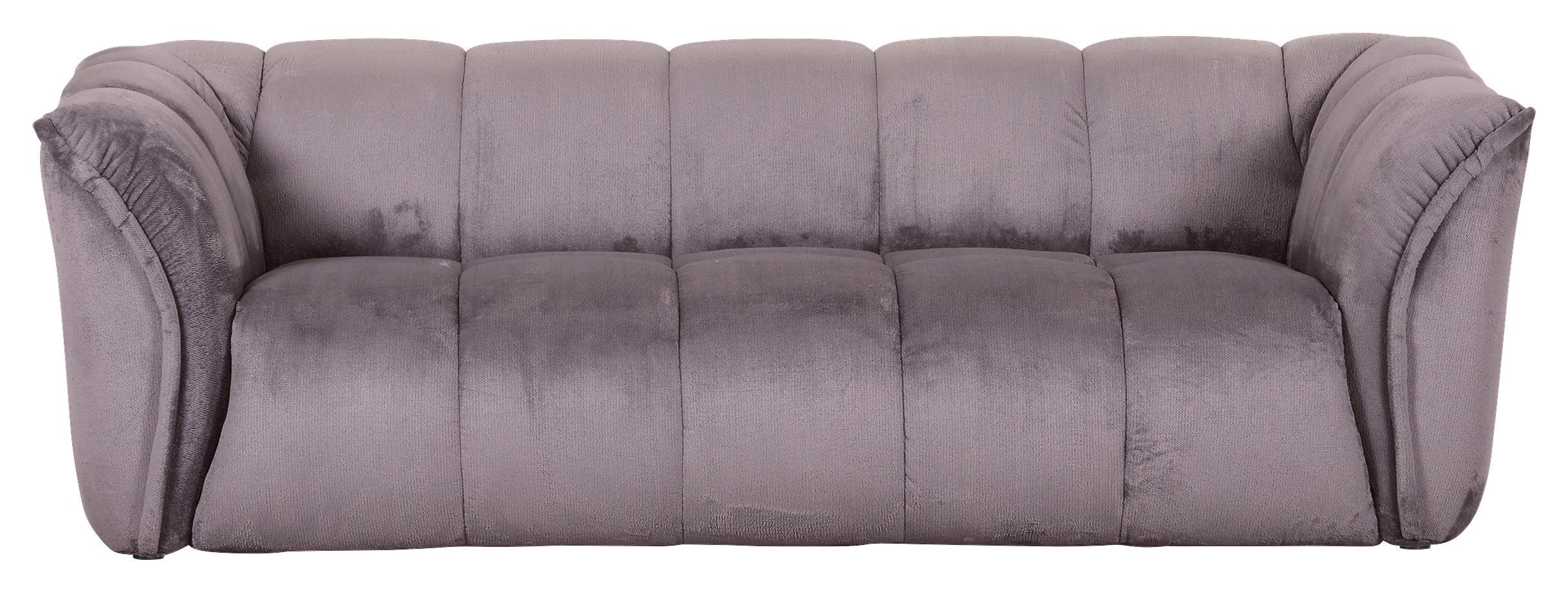 Bigsofa Sabea Grau B: 220 cm - Schwarz/Grau, KONVENTIONELL, Textil (220/67/106cm) - MID.YOU