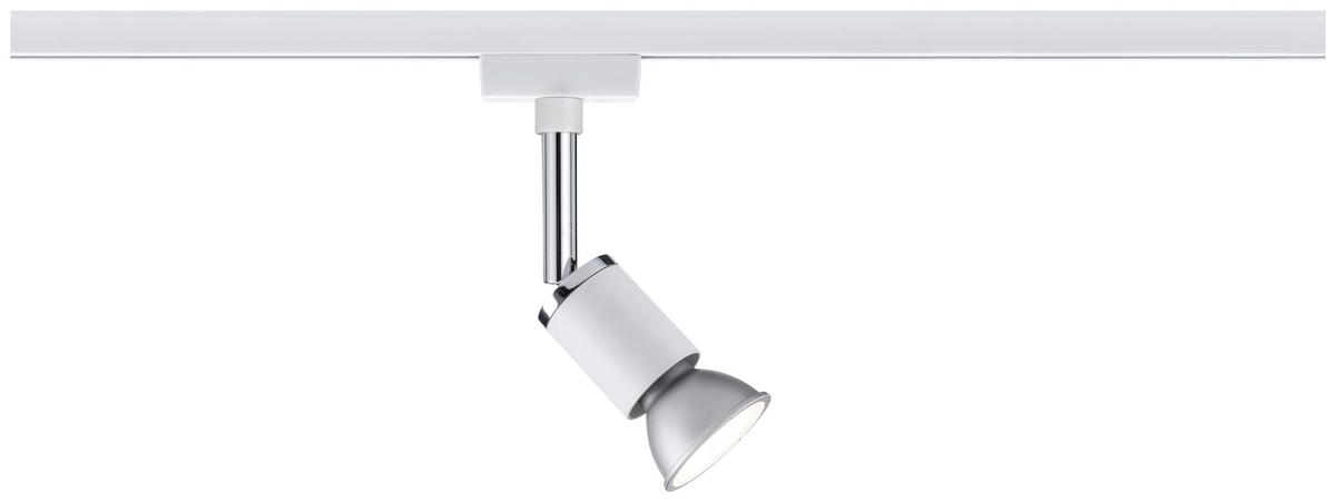 Schienensystem Urail Strahler 95333 LED-Spotkopf Schwenkbar - Chromfarben/Weiß, Design, Metall (5,8/11/6,6cm) - Paulmann