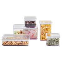 Vorratsdosenset Transparent 5-Teilig - Transparent, Basics, Kunststoff - Rotho