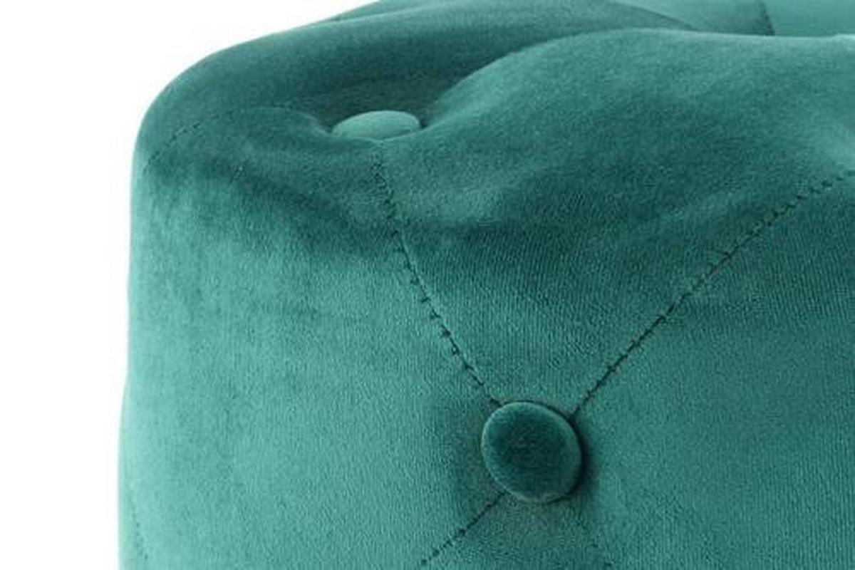 TABURETKA Z8OMX - zlatá/zelená, Basics, kompozitné drevo/textil (40/40/40cm)