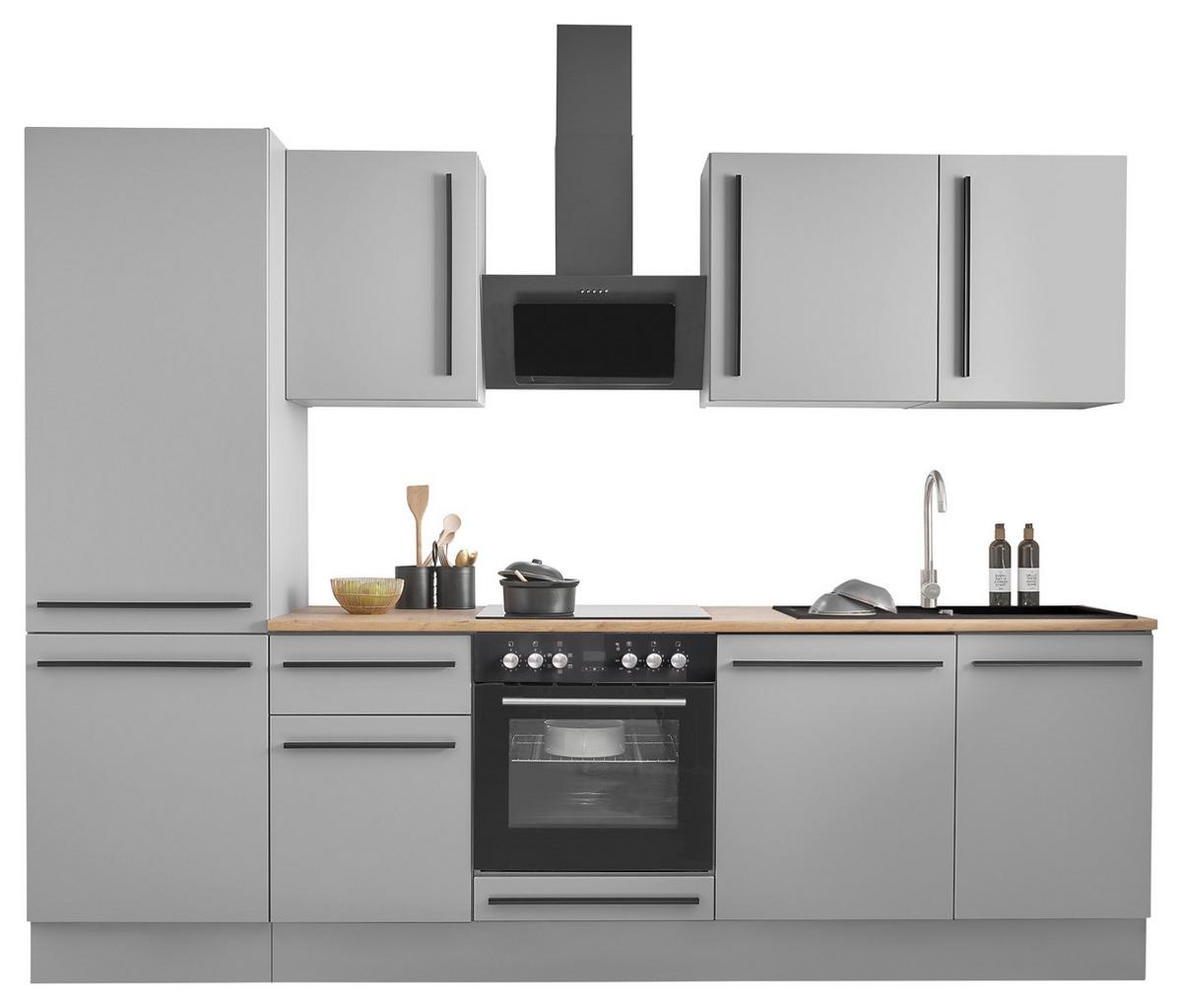 KUCHYNSKÝ BLOK BEZ SPOTREBIČO DENVER - čierna/sivá, Design, kompozitné drevo/plast (280cm) - MID.YOU