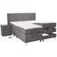 Boxspringbett Thunder 180x200 Hellgrau - Chromfarben/Hellgrau, KONVENTIONELL, Textil (202/121/212cm) Boxspringbett Thunder 180x200 Hellgrau - Chromfarben/Hellgrau, KONVENTIONELL, Textil (202/121/212cm)