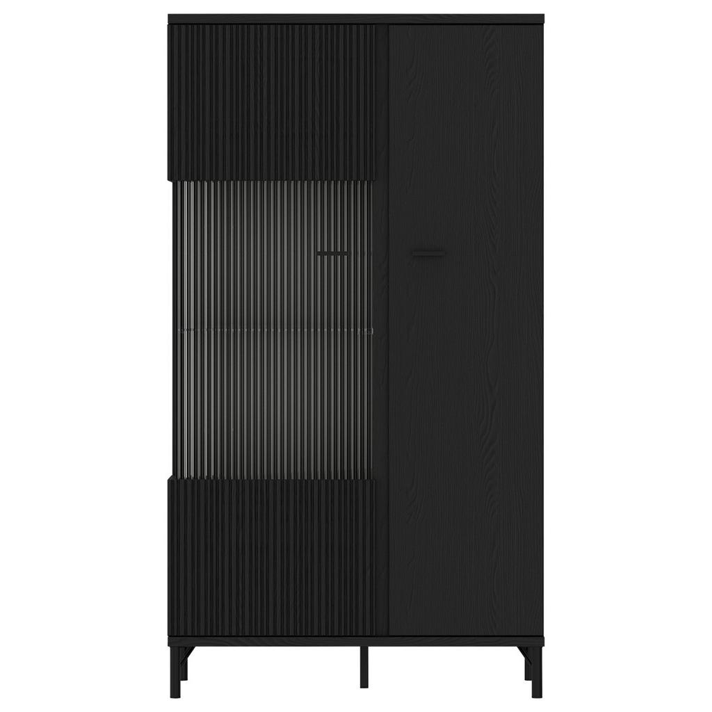 Vitrine Lusaka Schwarz B: 87 Cm