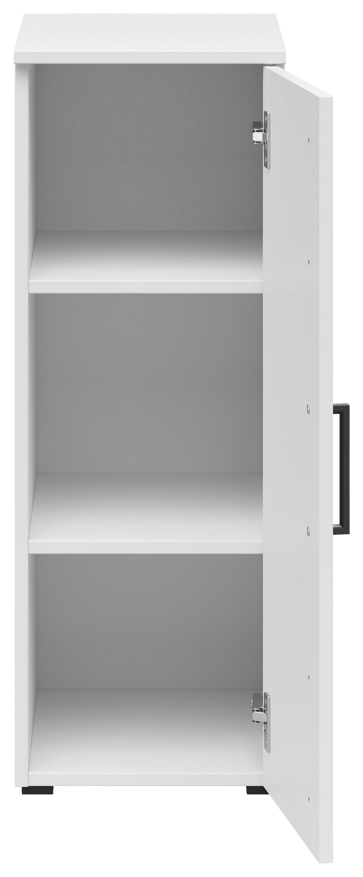 Skrinka MULTISTAURAUM š: 30cm - čierna/biela, Modern, kompozitné drevo/plast (30/83/40cm)
