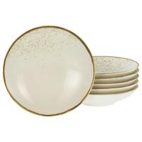 Suppentellerset, 6tlg. Steinzeug, Creme - Creme, Basics, Keramik (22/5cm) - Creatable