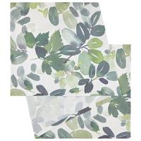 BĚHOUN NA STŮL STEFFI BEDRUCKT - zelená, Konvenční, textil (45/150cm) - Mömax