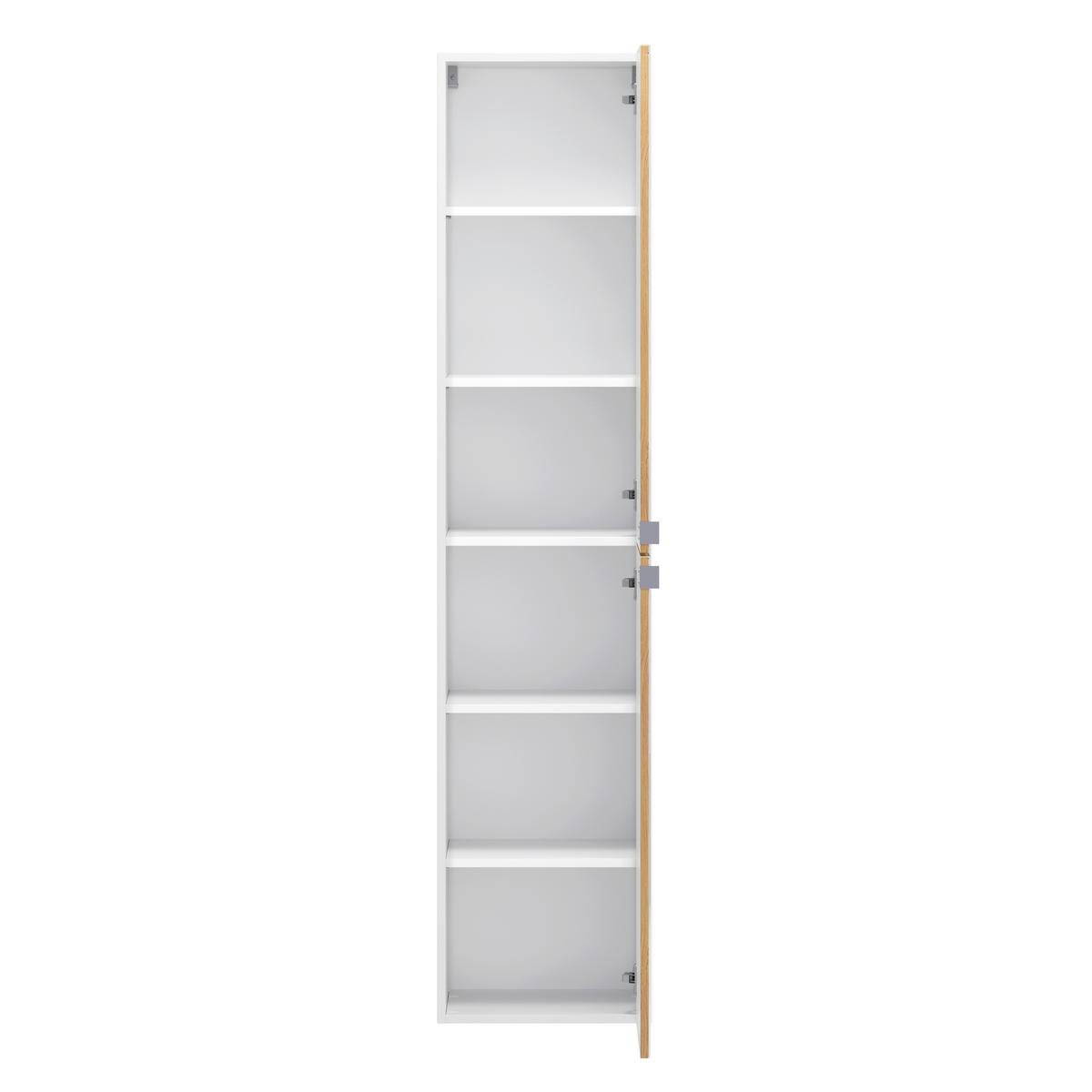 Spiegelschrank Verona Weiß/Wildeiche B: 40cm - Wildeiche/Weiß, Trend, Holzwerkstoff (40/180/35cm) - Held