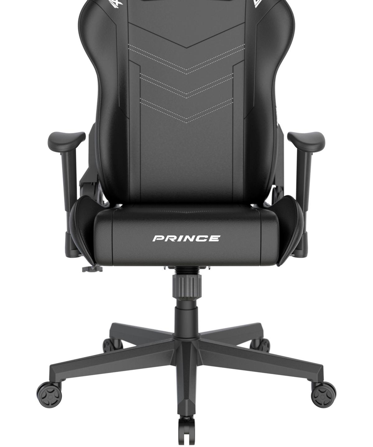 Gamingstuhl Prince Schwarz B: 70cm - Schwarz/Weiß, KONVENTIONELL, Kunststoff/Textil (70/132/70cm) - Dxracer