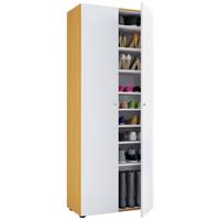 Schuhschrank Vandol Braun/Weiß/Buche Dekor B: 71cm - Buchefarben/Schwarz, Design, Holzwerkstoff (71/180/39cm) - MID.YOU