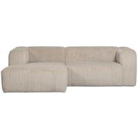 Ecksofa Bean Beige S: 178x254 Cm - Beige/Schwarz, Design, Textil (178/254cm) - Livetastic