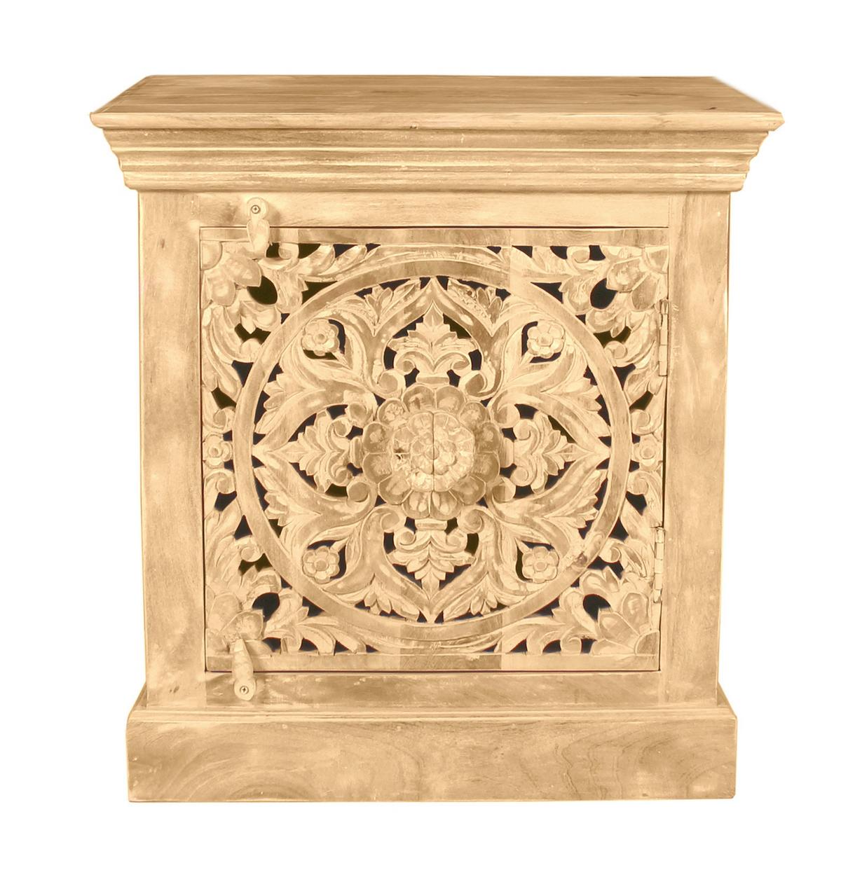 NACHTKÄSTCHEN Naturfarben B: 60cm - Naturfarben, Basics, Holz (60/65/40cm) - Livetastic