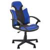 Gamingstuhl Saturn - Blau/Schwarz, MODERN, Textil (57,5/107,5/44cm) - X Rocker