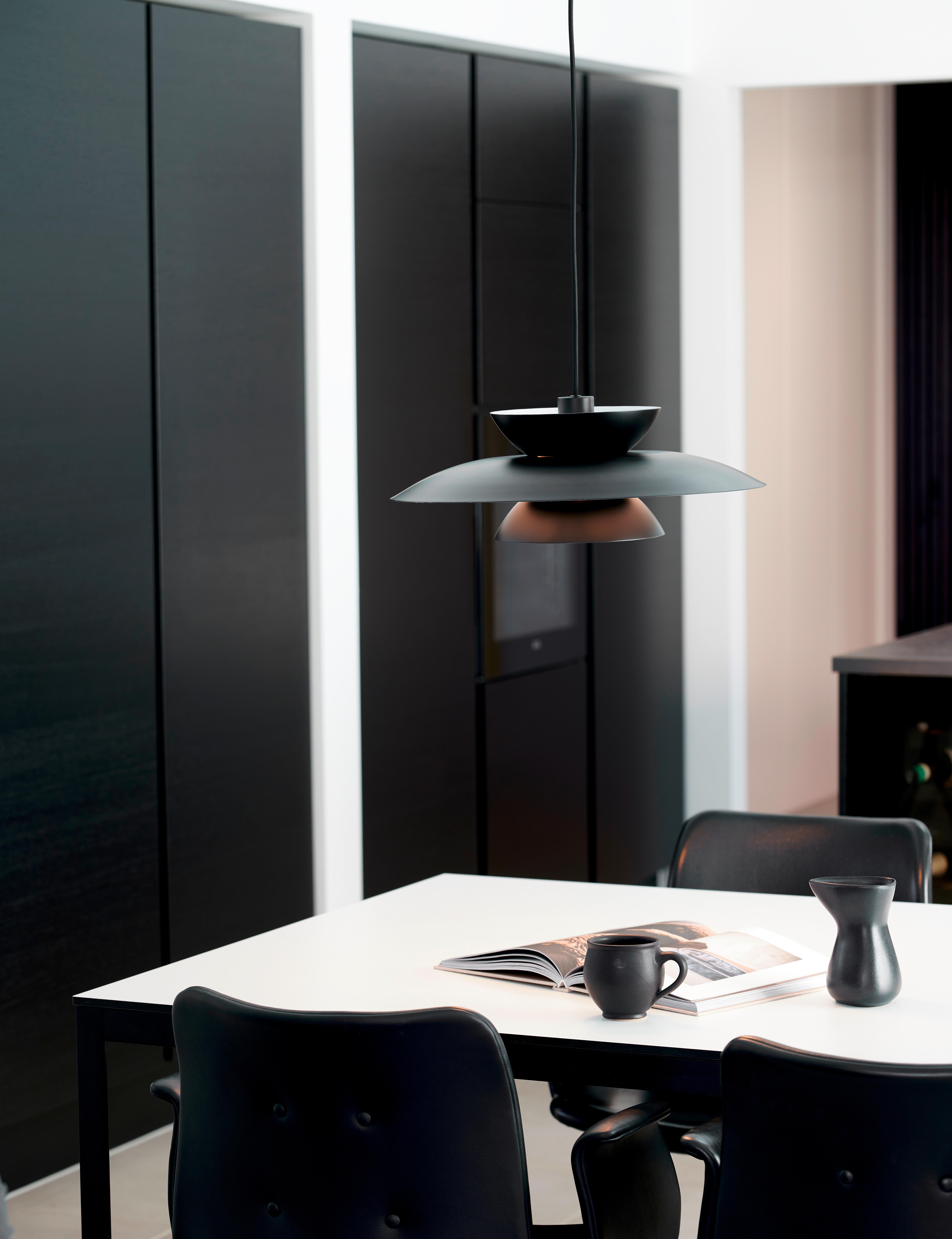 Hängeleuchte Carmen Schwarz D: 45 Cm - Schwarz, Design, Metall (45/15cm) - Nordlux