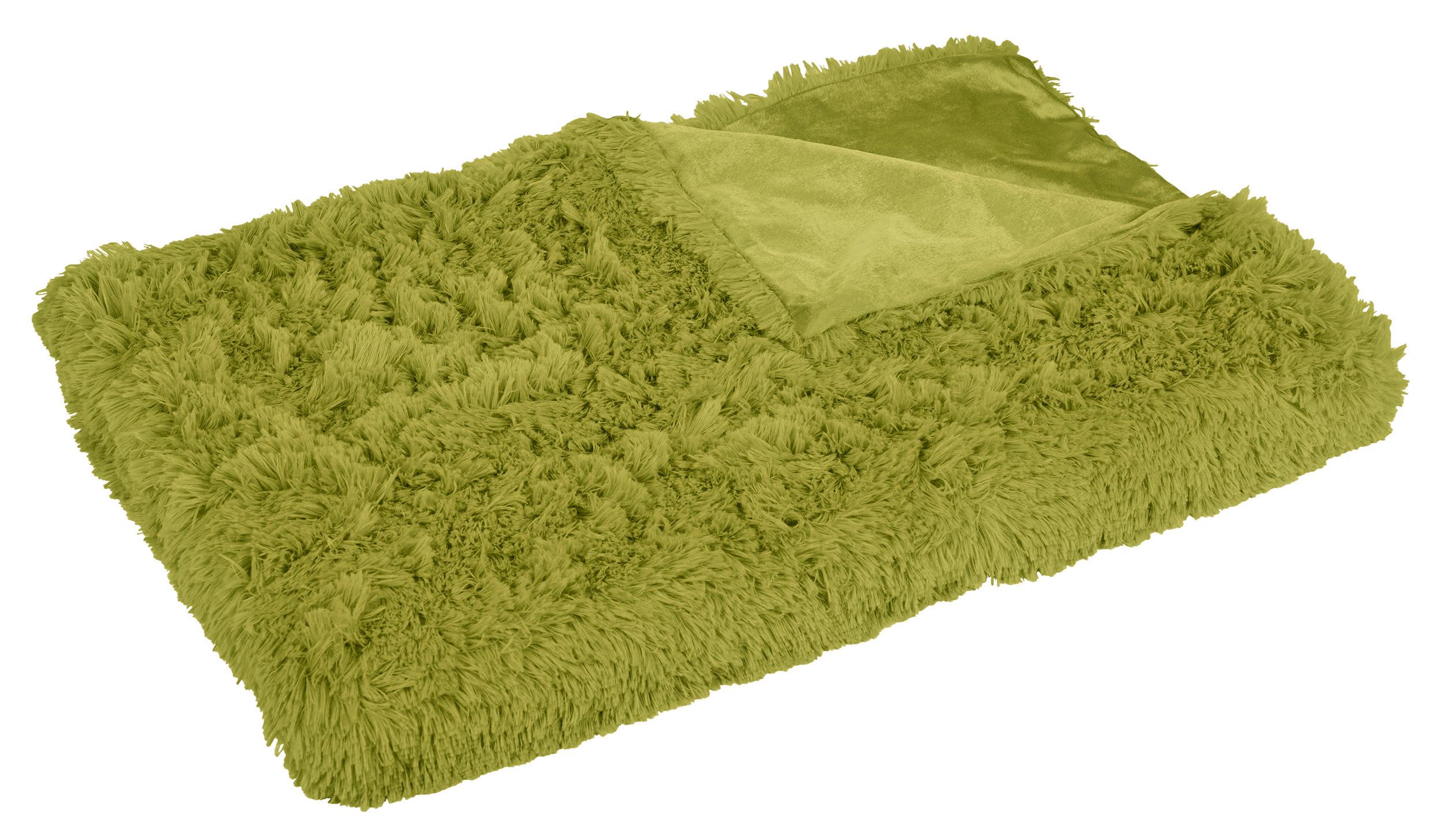 Kuscheldecke Carina Hellgrün 150x200 Cm Double Face