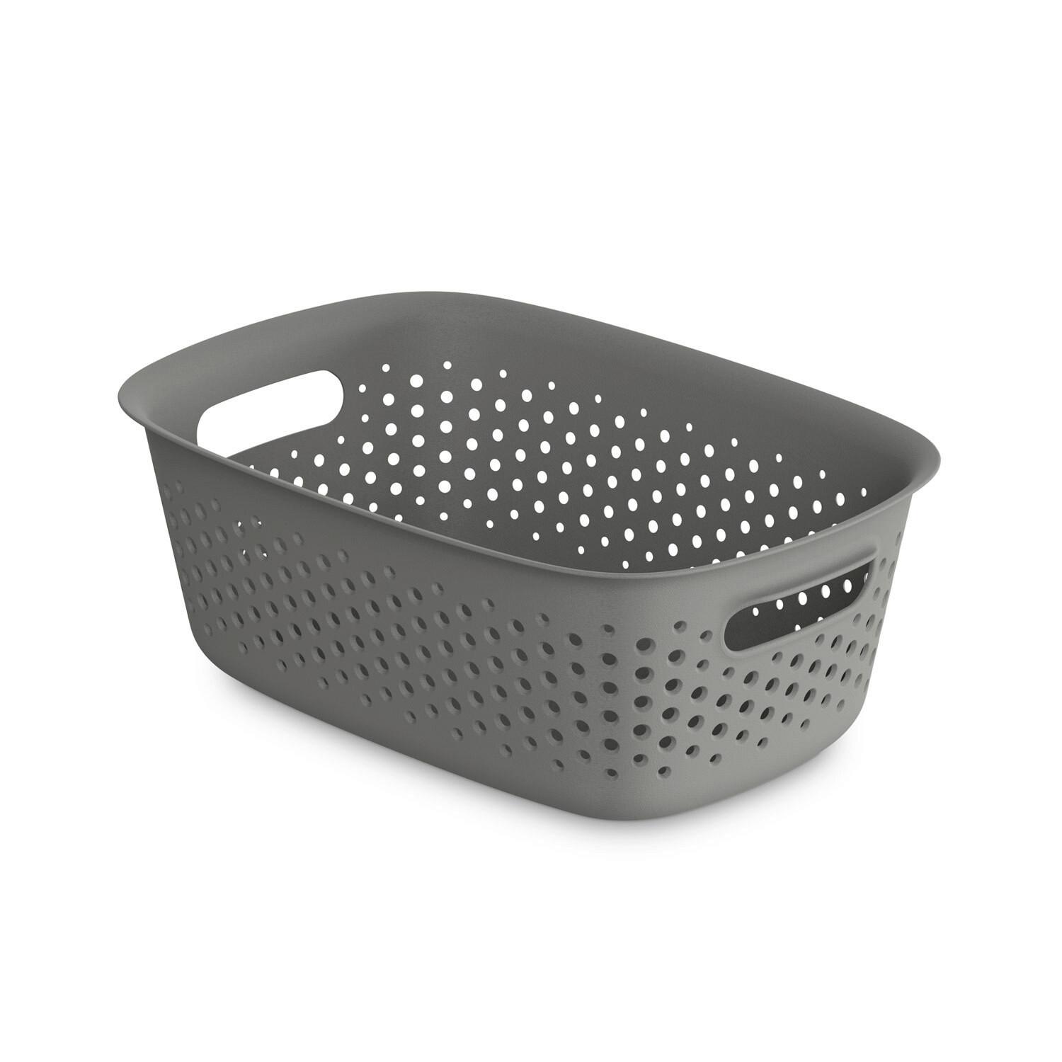 Úložný košík MAJA - CA. 3,5L - sivá, Modern, plast (28/19,5/10,5cm) - Mömax