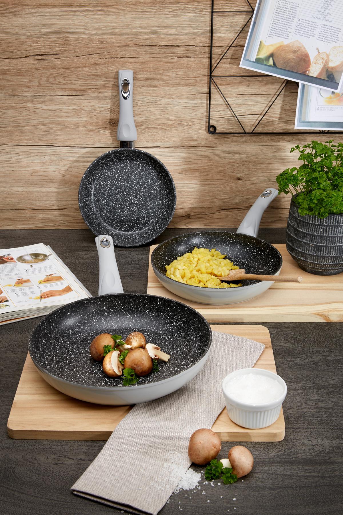 Bratpfanne Manuela - Hellgrau, KONVENTIONELL, Kunststoff/Metall (28/5,4cm) - James Wood