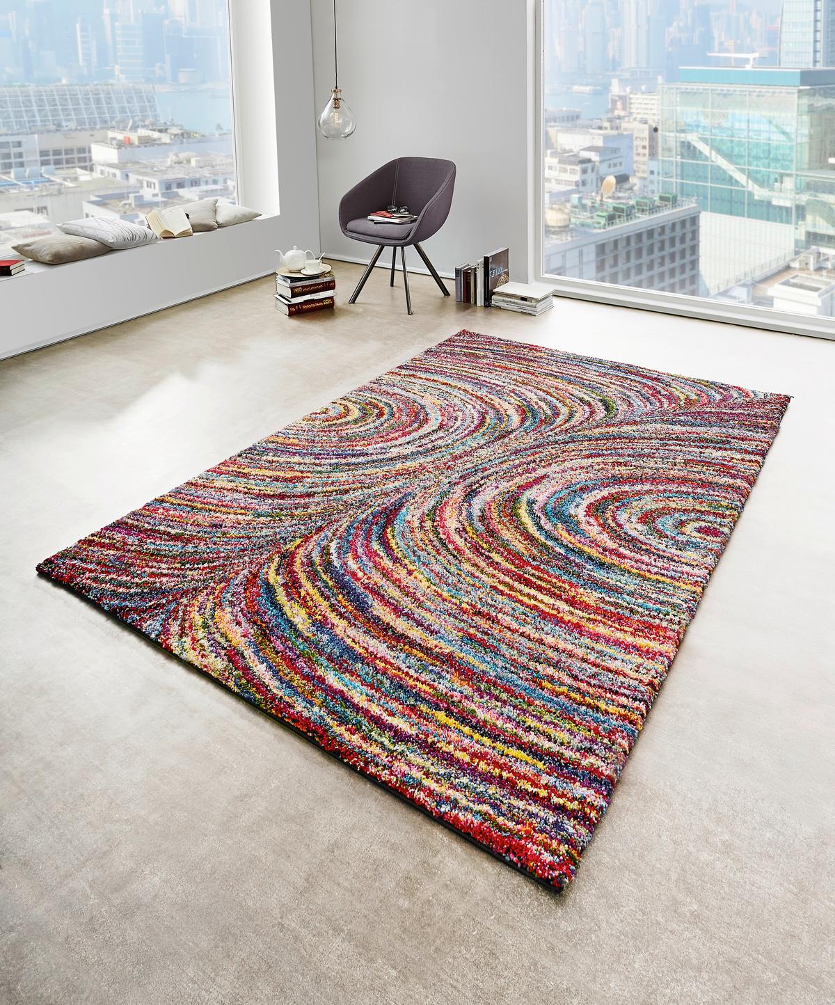 Webteppich Color Face Multicolor 160x230 cm - Multicolor, Trend, Textil (160/230cm) - Novel