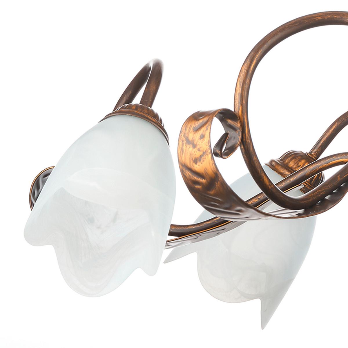 Kronleuchter 4240/5 - Bronzefarben, Basics, Glas/Metall (70/100cm)
