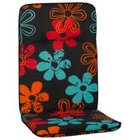 Hochlehner Wendeauflage Bali 114x47 cm Grau/Orange - Orange/Grau, Basics, Textil (114/47/5cm) - Beo