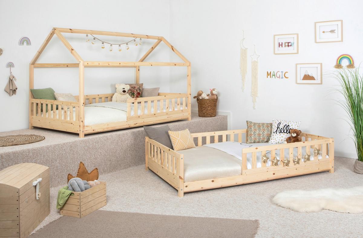 Hausbett 100/200 Cm In Naurfarben - Naturfarben, MODERN, Holz (100/200cm) - MID.YOU