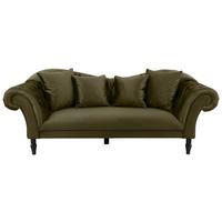 3-sitzer-sofa Cupido - Schwarz/Olivgrün, Design, Textil (242/91/104cm) - MID.YOU