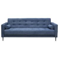 Schlafsofa Seattle Blau B: 223cm - Blau/Schwarz, Design, Textil (223/89/86cm) - P & B