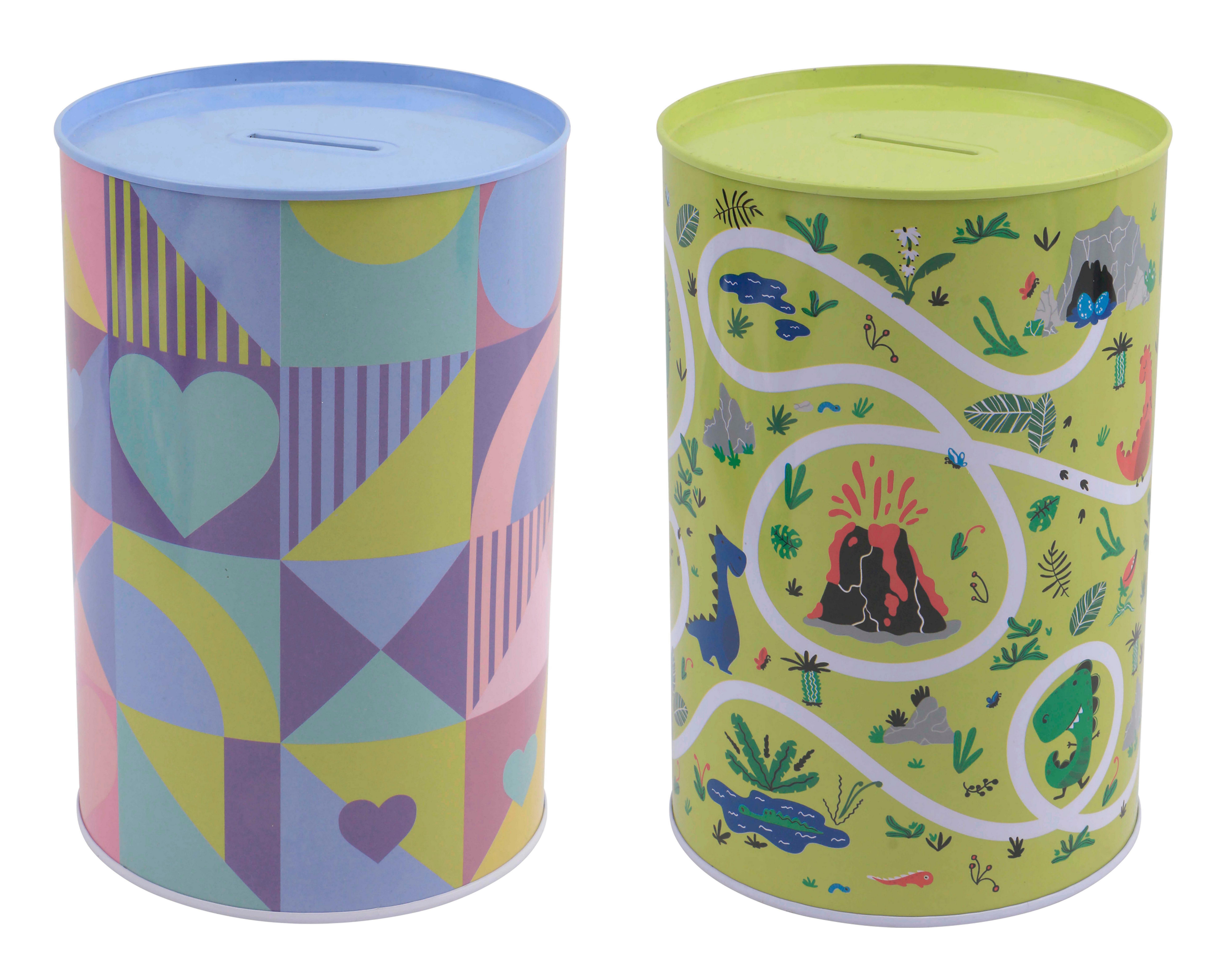 Spardose Mika - Multicolor, KONVENTIONELL, Metall (8/10cm) - Ondega